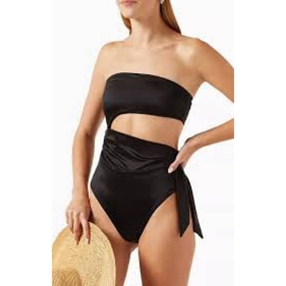 NWT GOOD AMERICAN STRAPLESS CUTOUT SWIMSUIT